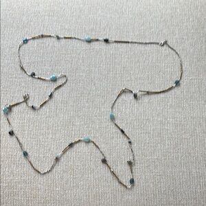 Elegant Gold and Silver Beaded Necklace